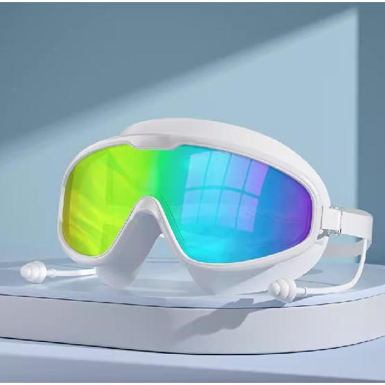 Adult swimming goggles, waterproof, anti-fog, high-definition diving goggles, transparent large-frame swimming goggles, professional swimming eyewear