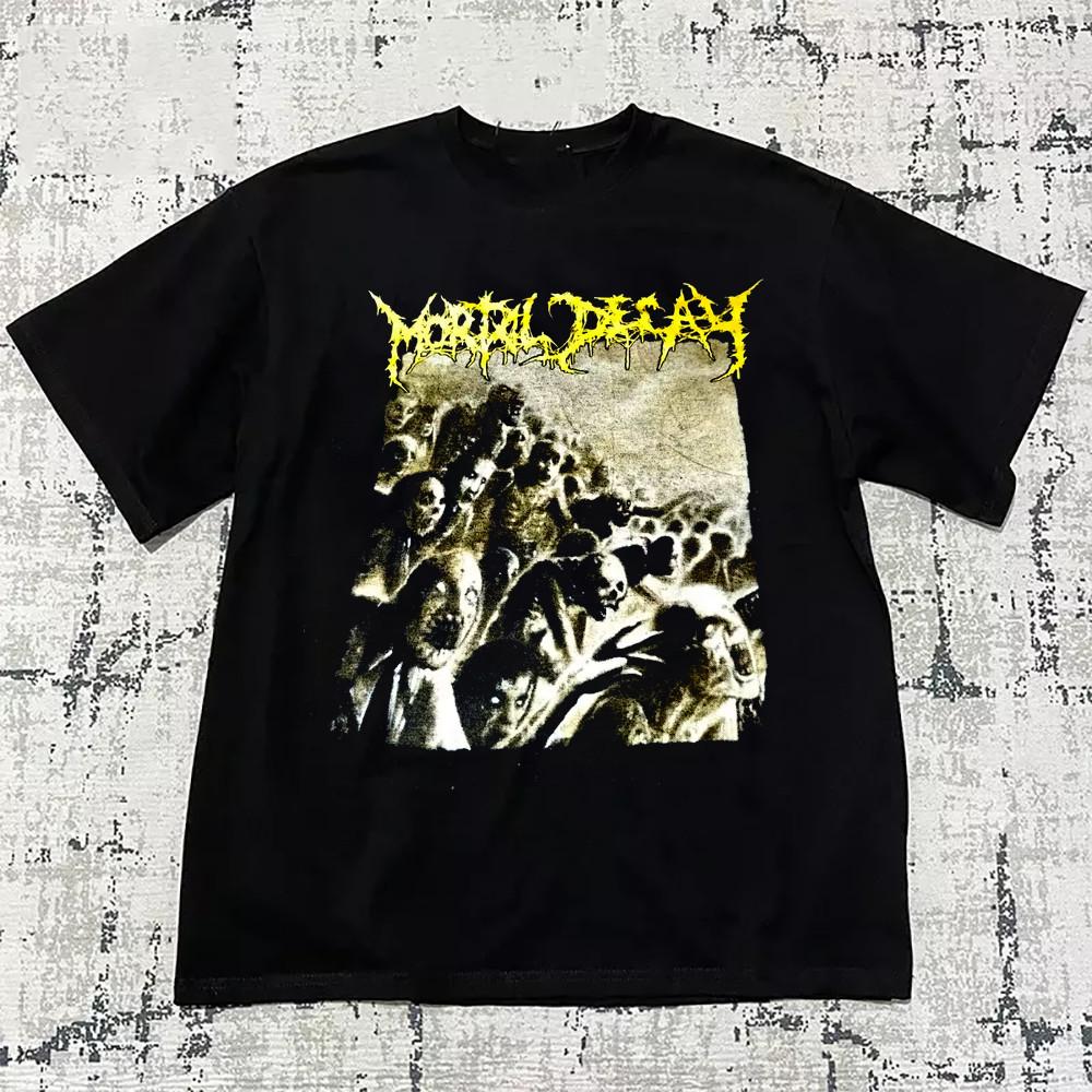 Mortal Decay Tee Band T shirts Size S-5XL Short sleeve UR976 XL