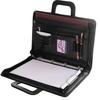 Leather Men's A4 Briefcase - Elegant Office Folder with a Handle, Black