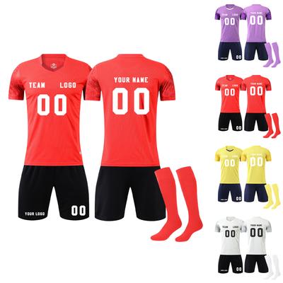 DIY Custom Adult And Children Three-piece Football Uniforms
