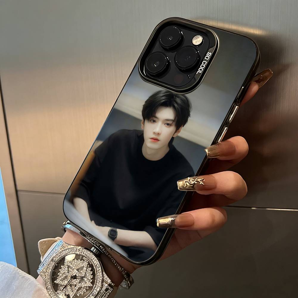 C- Chen Zheyuan-Actor Phone Case For iPhone 17,16,15,14,13,12,11 Plus Pro Max Colored Silver Phone Case