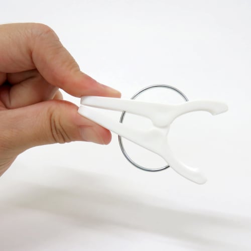 Towa Sangyo Neosoul Clothespins, Whole Hanger Pinch, White, Approx. 4.4 x 1.4 x 6 cm, Pack of 10
