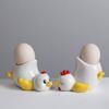 Ceramic Cartoon Eggs Holder Chicken Shape Eggs Base Creative Chicken Eggs Cup  Breakfast