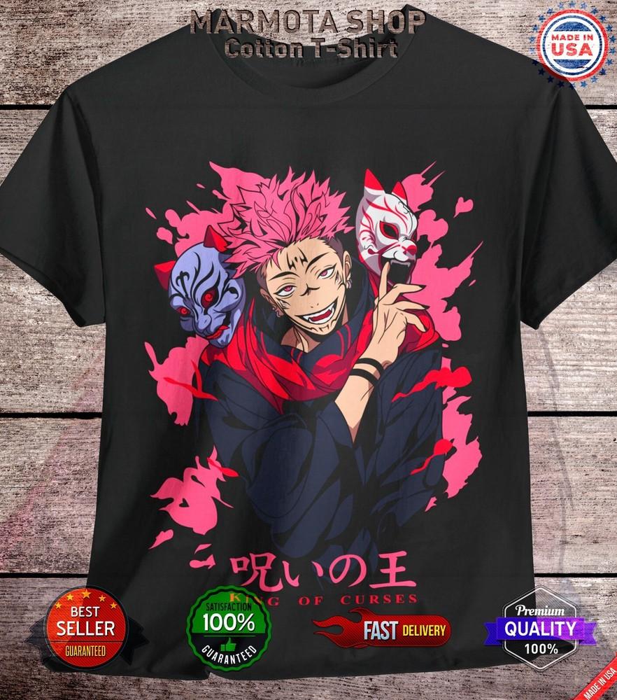 

Sukuna Jujutsu Kaisen T-Shirt Ryomen Gojo Satoru Anime Japanese Tee Shirt JJK S