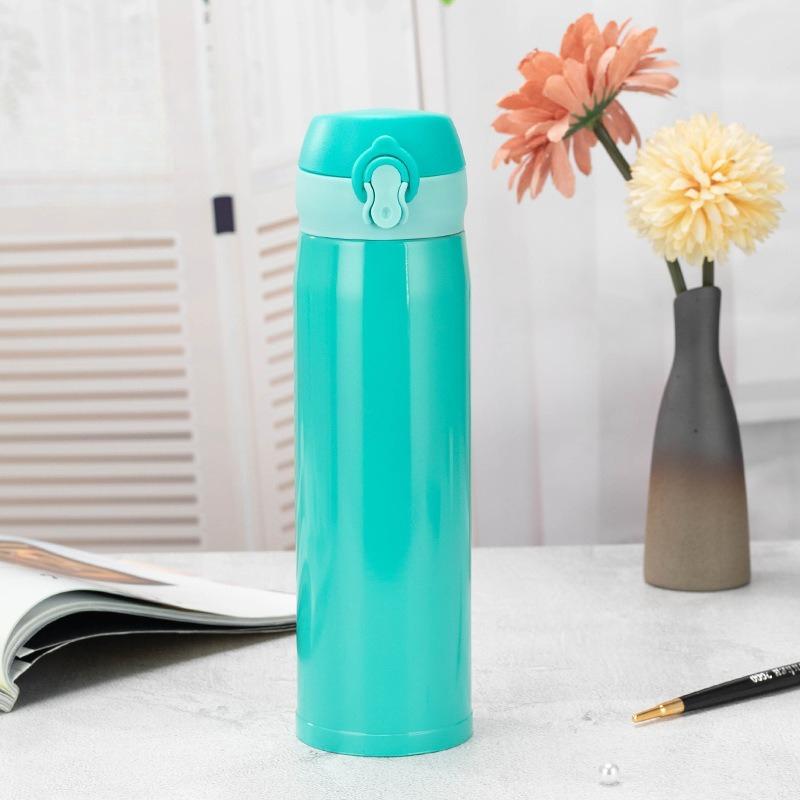 

Креативная чашка-непроливайка из нержавеющей стали 304, чашка-термос, двухслойная, для автомобиля, бизнес-подарок, изоляционная чашка для воды 500ml синий