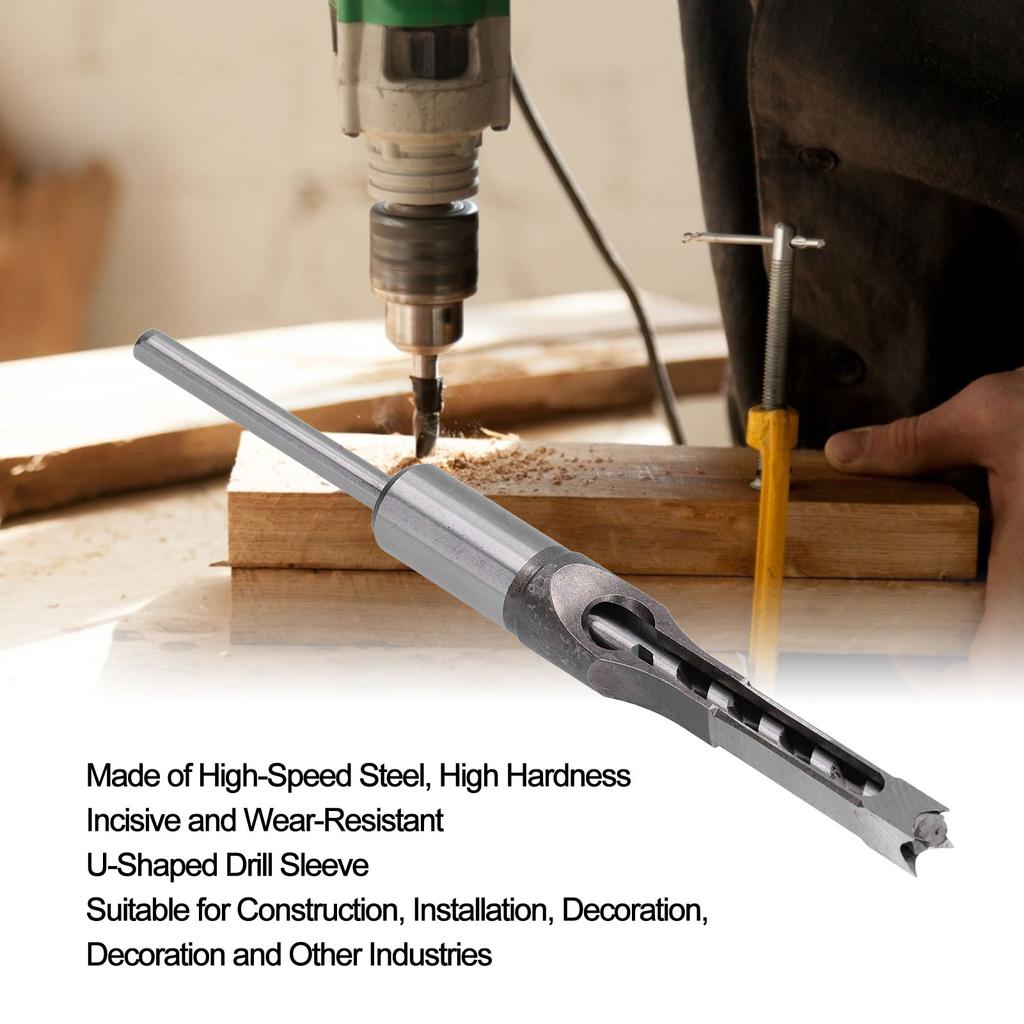   Hole Drill Bit High Speed Steel Incisive WearResistant   Woodworking Mortiser Drill Bit(10mm )