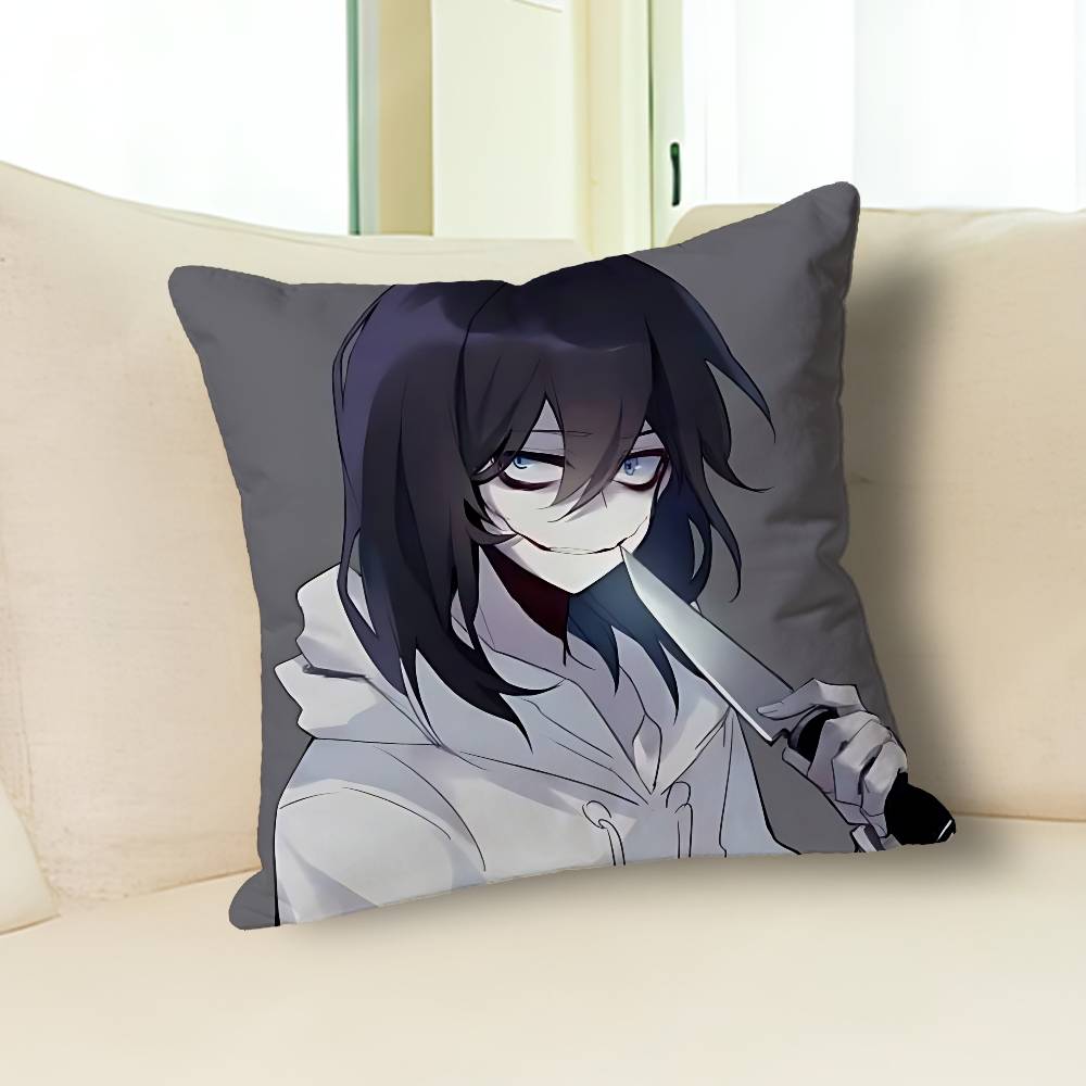 Gruseliger Urbaner Killer J-Jeffs-S Promi-Merchandise All-Match Bedruckte Kissenhülle Sofa Auto Büro Zimmerdekoration Schutz