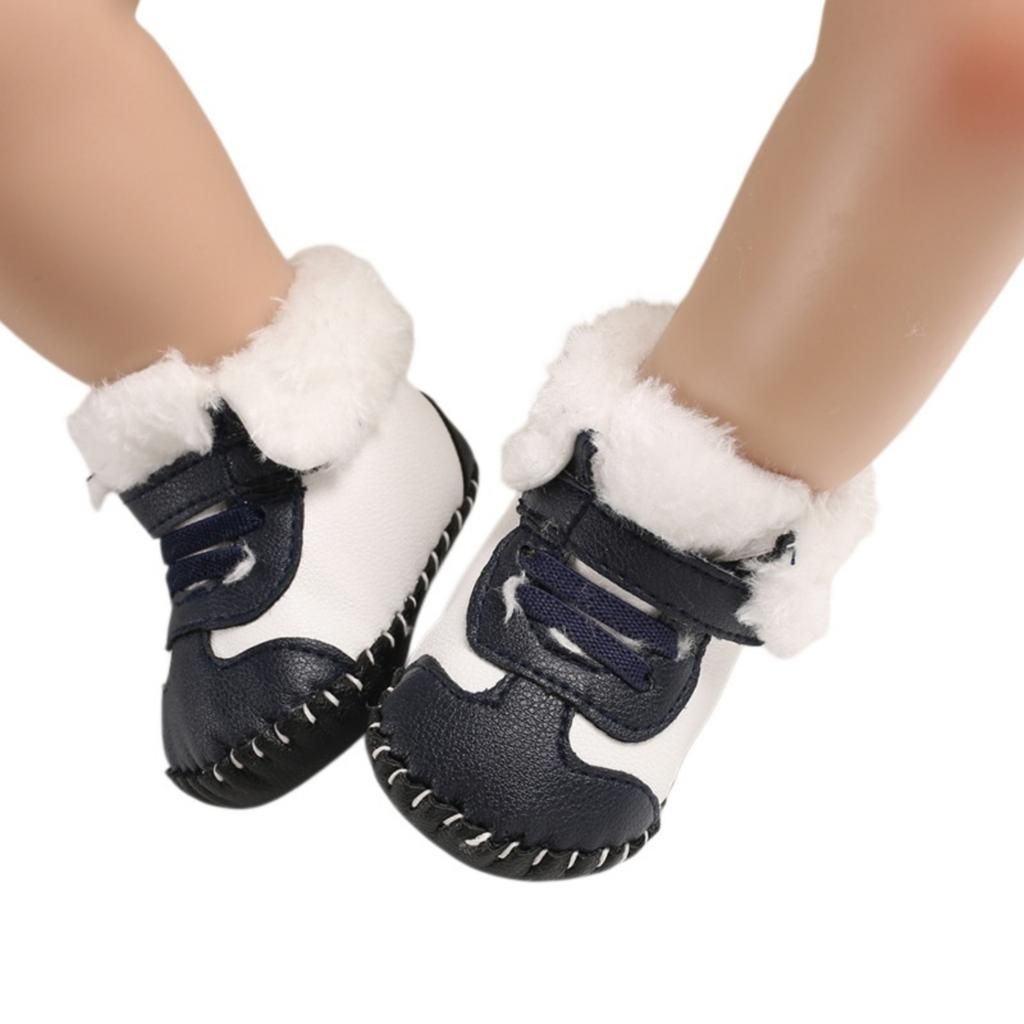 Baby Snow Boots for 0-12 Months Boys Girls Soft Lined Warm Winter Shoes