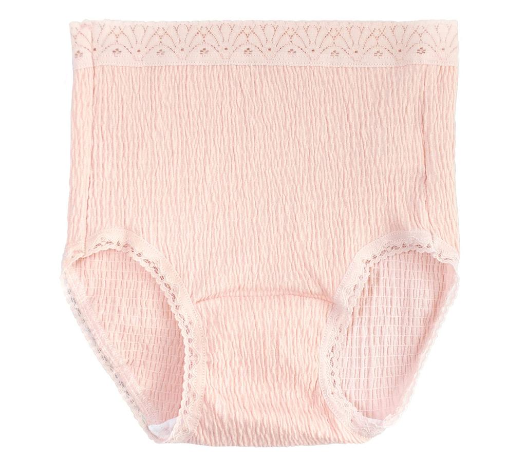 Smile LaLa Pink L Cotton Shirred Small Small Small Small Day and Adult Regular Soft Panties Women's Panties, Blend, Lace, Simple, Small, Underwear,