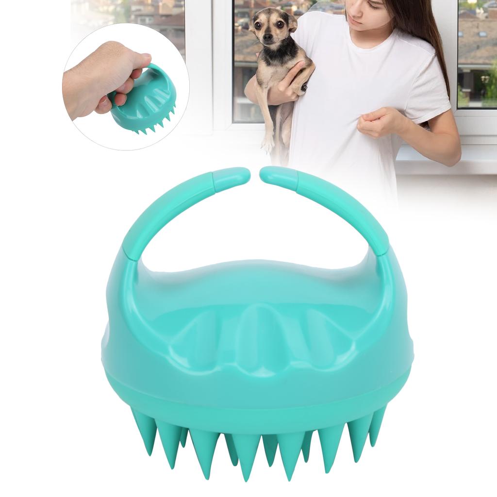 Pet Grooming Massage Brush Soft Cat Bath Brush Removes Loose Undercoat and Tangled Hair for Dogs and Cats