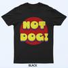 Retro Hot Dog 1970S Colorful Bubble Text Vintage T-Shirt