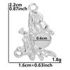 100% Stainless Steel Heart Cross Star Moon Charms For Jewelry Making Diy Stone Crystal Enamel Connector Metal Pendant Accessorie