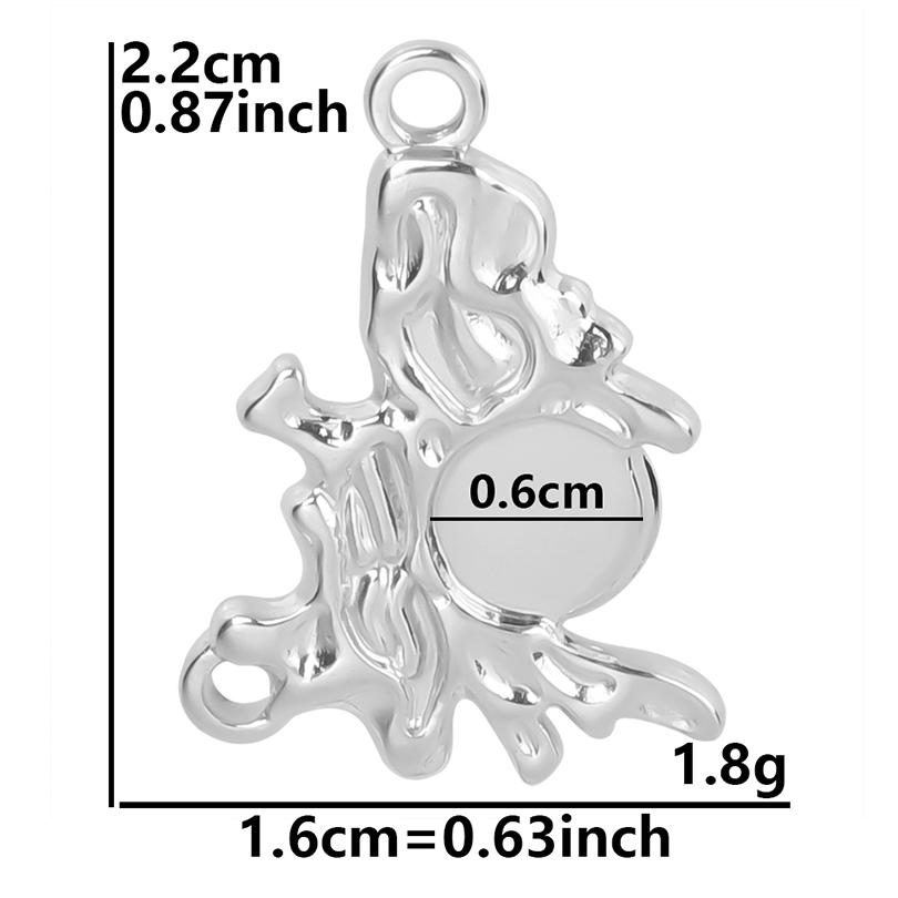 100% Stainless Steel Heart Cross Star Moon Charms For Jewelry Making Diy Stone Crystal Enamel Connector Metal Pendant Accessorie