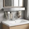 Stainless Steel Punch-free Wall Storage Rack Wall Mounted Toothbrush Holder  Bathroom