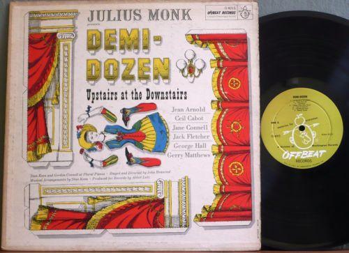 

LP Record JULIUS MONK DEMIDOZEN 04015 OFFBEAT 1959 US Soundtracks Musicals Used