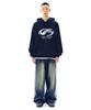 Symbol Logo Spread Hoodie - Navy