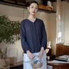 Women Shirts Tops V-Neck Long Sleeve Blouses Spring Button Solid Color Casual Women Shirts