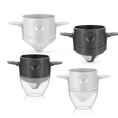 Przenośny Filtr do Kawy Wielokrotnego Użytku Lejek do Kawy Stożek Ze Stali Nierdzewnej Dripper do Kawy Narzędzia do Parzenia Bezpapierowy Pour Over Uchwyt na Herbatę