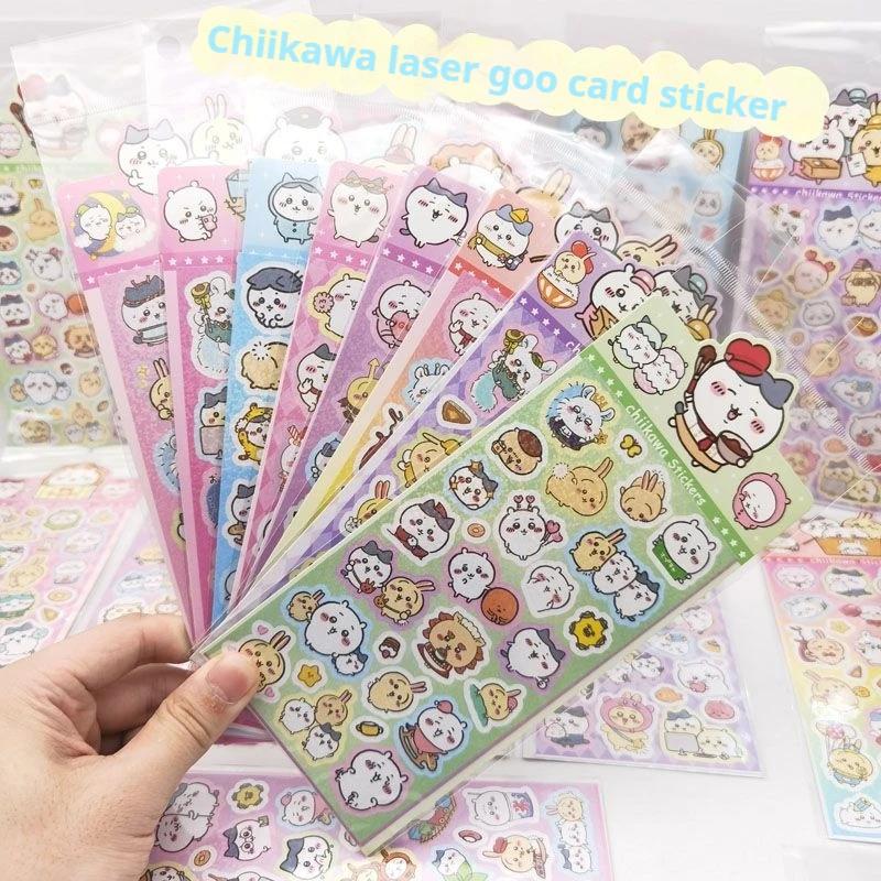 20Sheets Mix Kawaii Chiikawa Animation Decals Adorable Hand Acount Suitcase Phone Case Laptop Decals Kids Playthings Presents