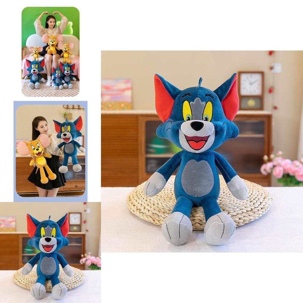 Tom And Jerry Plush Toy Pillow Stuffed Doll Kids Valentine's Day Gift Cartoon