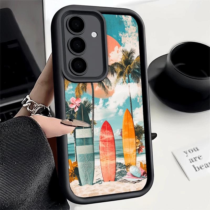 Surfboard Surfing Surf Summer Soft Phone Case for Samsung Galaxy A17 A16 A26 A36 A56 A15 A25 A35 A55 A14 A24 A34 A54 A13 A23 A33