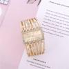 Women's Quartz Watches Stainless Steel Bracelet Hollow Clock Wristwatch