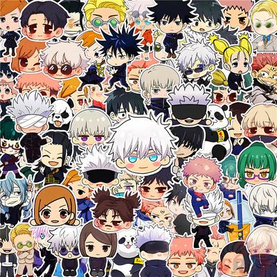 100 ks/sada Q Jujutsu Kaisen Mini denník Ručné nálepky DIY Scrapbooky Album Dekor Nálepky