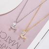 Elegant Zirconia Heart Necklace: Light Luxury Clavicle Chain Choker for Women