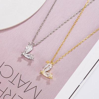 Elegant Zirconia Heart Necklace: Light Luxury Clavicle Chain Choker for Women