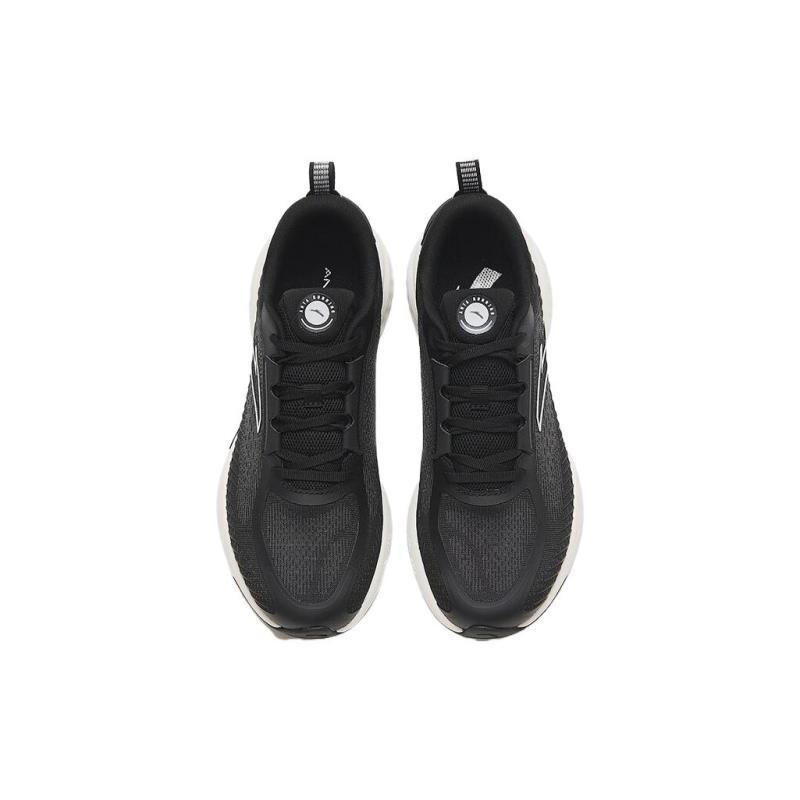 Anta Slip-Resistant Low-Top Running Shoes Men's Black White Sneakers 112335556-6