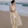 Women’s French Seaside Summer Camisole Dress – Elegant, Gentle Style Beachwear