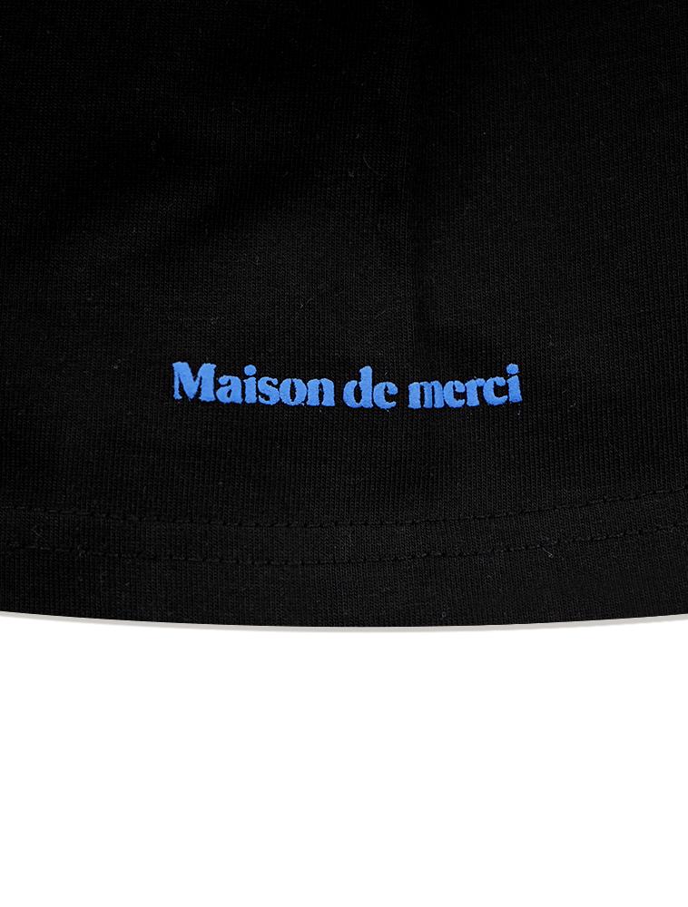 LA MAISON STUDIO Women'S Le Reese Relax Crop Top Black Blue (Fcc2Ts385W)