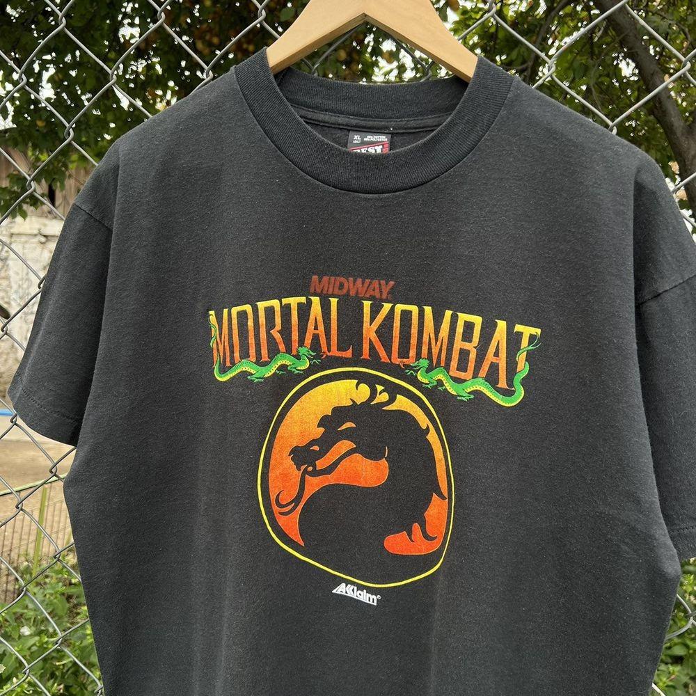 Mortal Kombat Vintage 90 s Basic Black Cotton Tshirt Unisex S-5XL WA1519 Unisex T-Shirt XXXXL