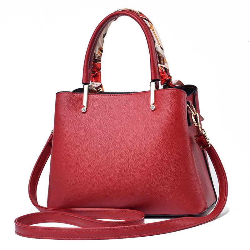 Nová svatební červená svatební kabelka Crossbody kabelka přes rameno Fashion Big Bag