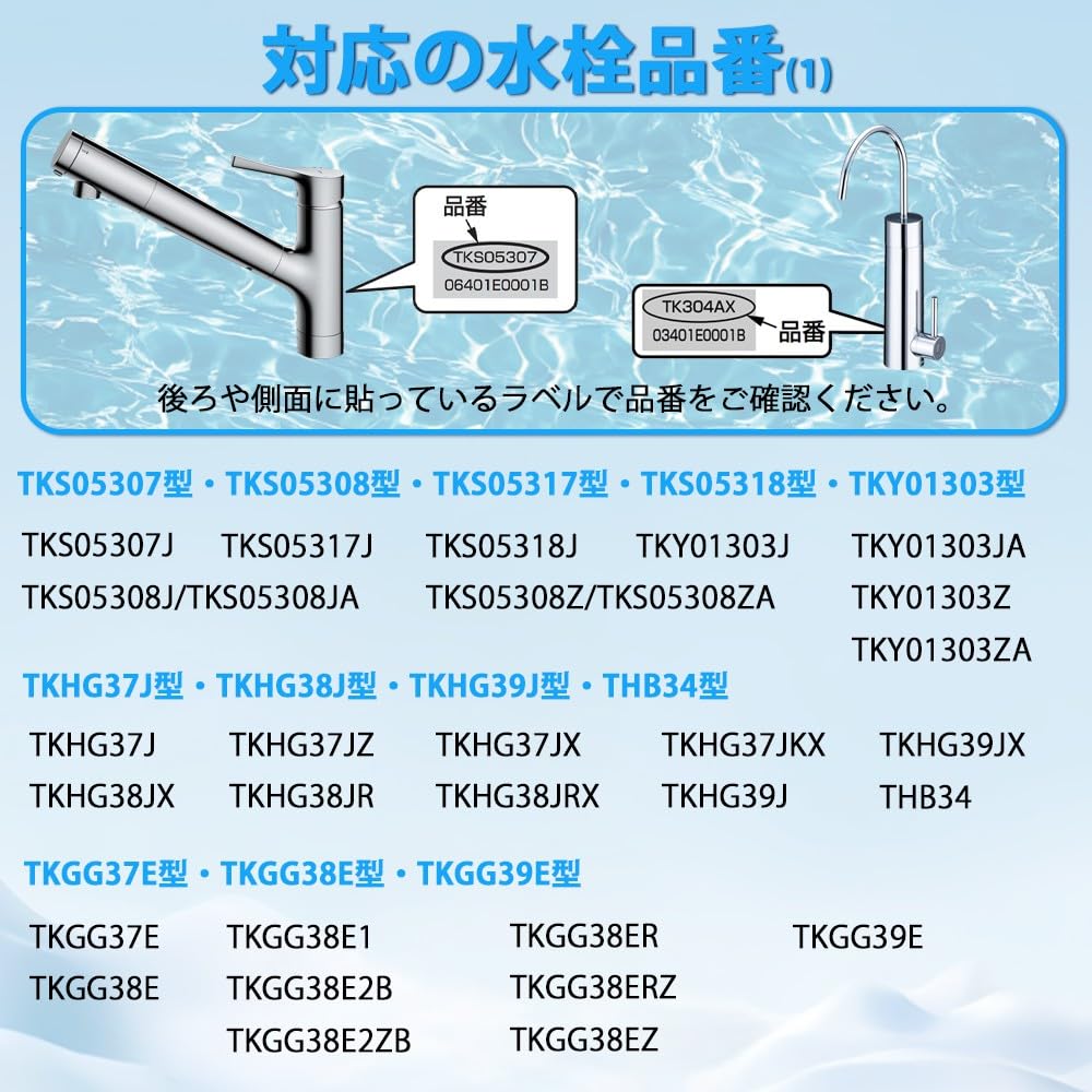 Kompatible Wasserreinigungskartuschen Entfernen 5 PFOS und Kompatibel mit und Auch kompatibel mit TH6581S Kartuschen für und TH658R Wasser TH658-1S