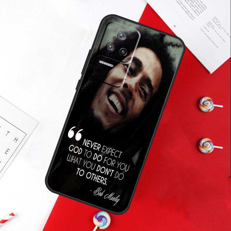 Bob Marley Quotes Rasta Reggae Cover For Xiaomi 13T 11T 12T 14T Pro 13 14 15 Ultra POCO X7 Pro X3 X5 X6 F5 F6 M6 Pro Case