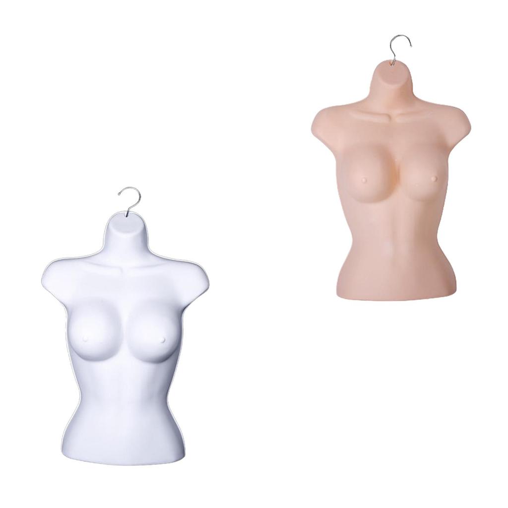 Hanging Form with Hook,Body Torso Women Dress Form,Swimsuit Big Chest Model Pajamas Display Stand Hollow Back Mannequin Torso