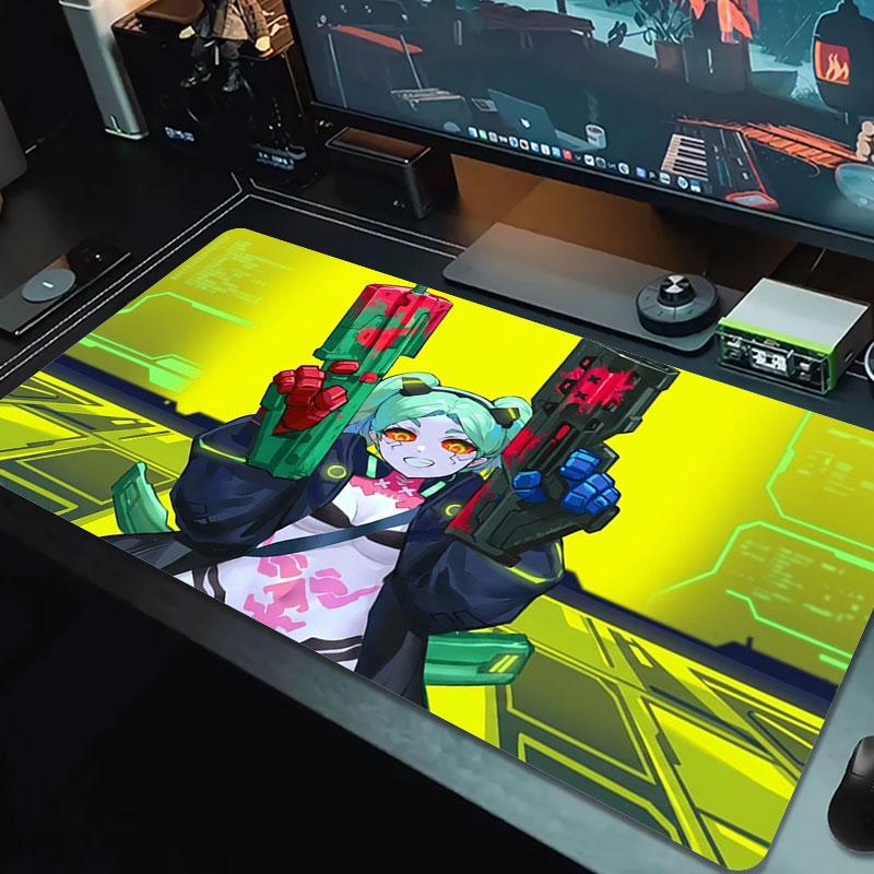 Kyberpunkové Budoucí Město Velký Podložka pod Myš Velký Herní Stůl Polštář Protiskluzová Podložka pro Notebook Tablet Velká Podložka pod Myš XXL Podložka Mini PC Herní Podložka s Zamykací Hranou