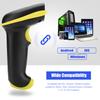 Hand Held Wireless 2.4GHz Laser Barcode Bar Code Scanner Reader for iOS Android Windows Yollow