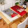 Decor Christmas Home Linen Gingham Table Flag Creative Decorative Goods Item