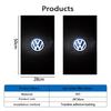For VOLKSWAGEN VW 2Pcs Car Center Pillar Sticker Auto Logo Decorative Accessories For Volkswagen Tiguan Passat Golf Polo Touareg