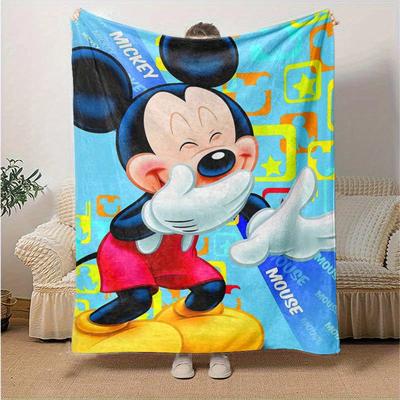 1 Stück, Mickey Maus Decke Weich & Gemütlich Überwurf für Heimdeko, Sofabezug, Reise