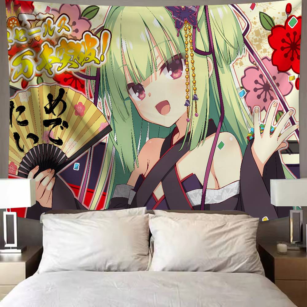 Kawaii Murasame Söt Galgame Senren Banka Flickrum Väggbonad Heminredning Väggkonst Väggbonader Sovsal Bakgrundstyg Gåva