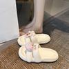 Fashion Versatile Thick-bottomed Non-slip Cool Slippers Women's 2025 Summer New Sweet and Cute Bow Slippers Women's Outer Wear