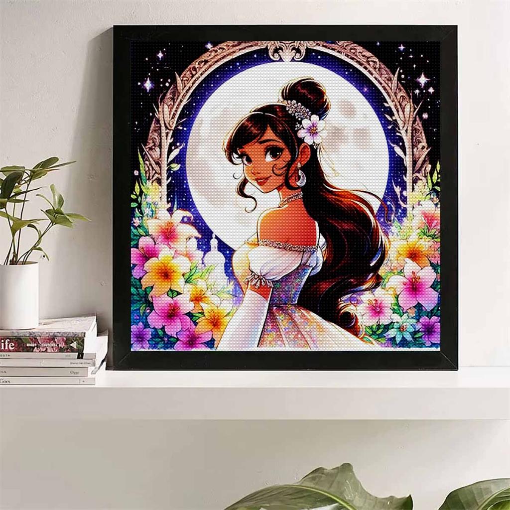 Disney 5D Diamond Painting Princesses Cross Stitch Mosaic Kit Home Decoration Wall Sticker DIY Handmade Gift