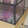 Mini Greenhouse On Legs Dim. 60L X 57W X 103H Cm Double Opening Roof Polycarbonate Panels, Steel, Treated Fir Wood