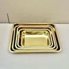 Plateau rectangulaire doré en acier inoxydable 304 UOSUU OSU