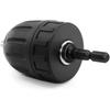 3/ 8inch Keyless Drill Chuck Adapter - Quick Connection, 0.8-10mm Hex Shank, Suitable for Impact Drivers, Non-Electric Metal Converter with 3/8-24Unf