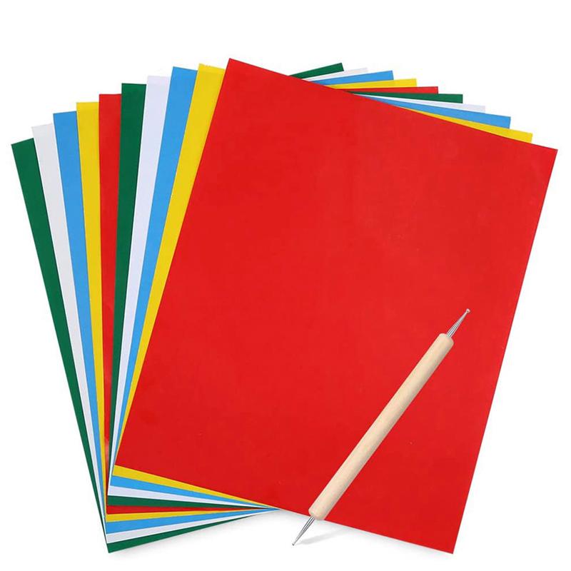 

10Pcs fabric carbon paper water-soluble handmade cross stitch tool supplies DIY fabric transfer paper embroidery tool sewing acc