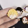 Cartoon Anime Ghost Destroyer Blade Peripheral Tanjiro Butterfly Forbearance My Wife Shanyi Valor Metal Badge Medal Brooch